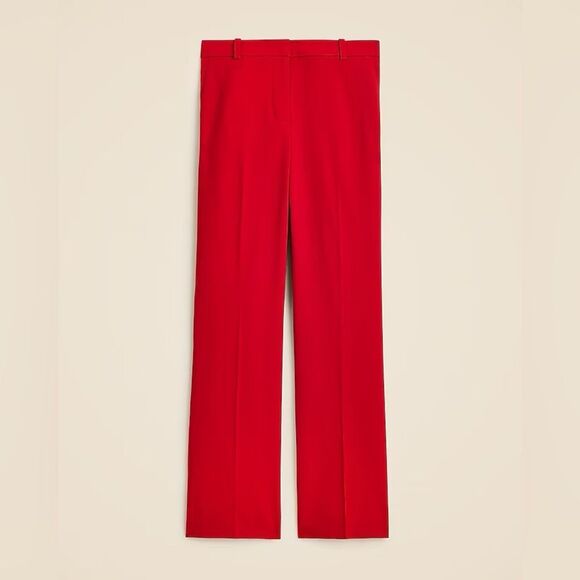 NWT J CREW Kaya pant in Italian stretch merino wool blend in Persian Red - Picture 5 of 8